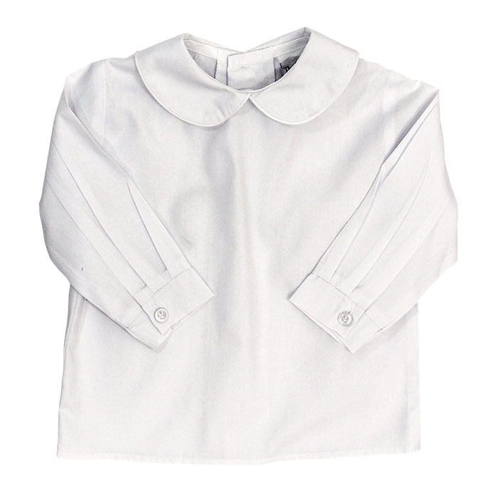 White Boys L/S Piped Shirt