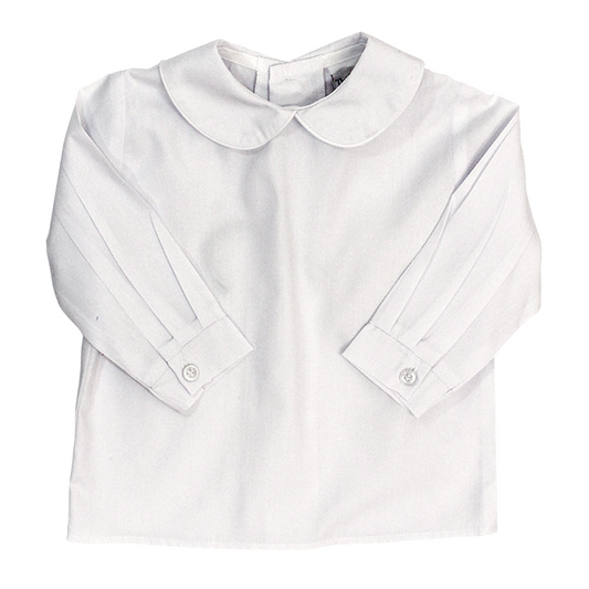 White Boys L/S Piped Shirt