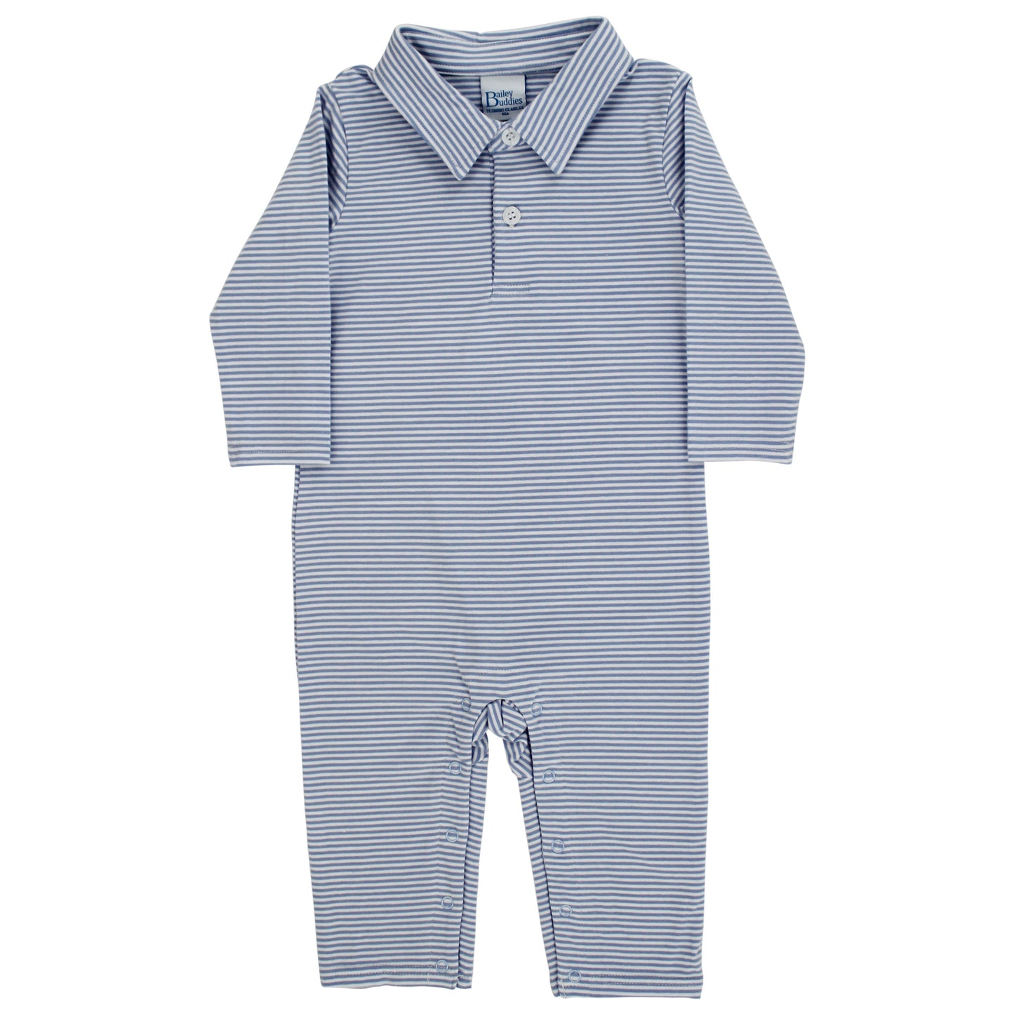 Blue Stripe Knit Play Suit