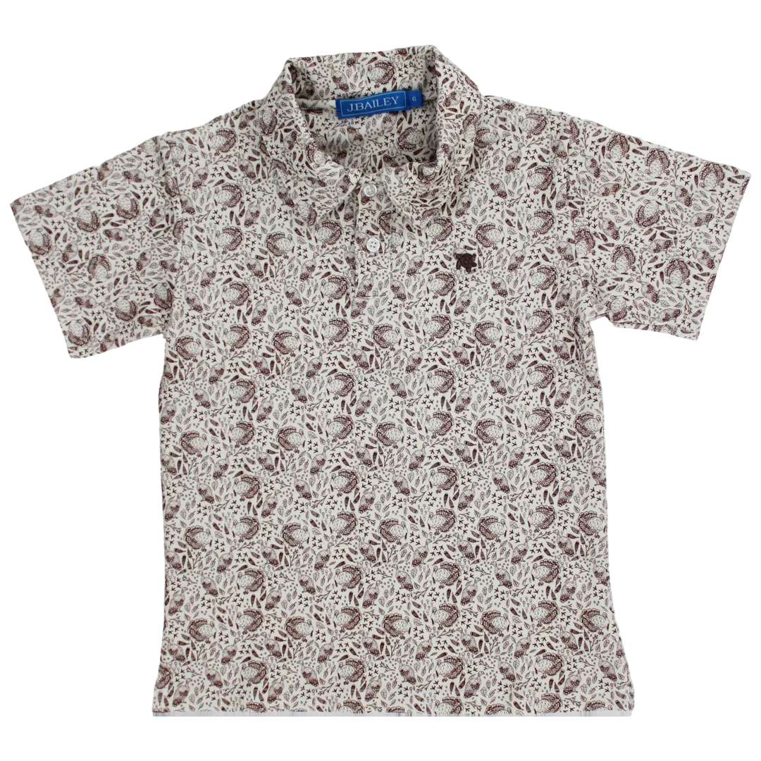 S/S Turkey Print Performance Polo