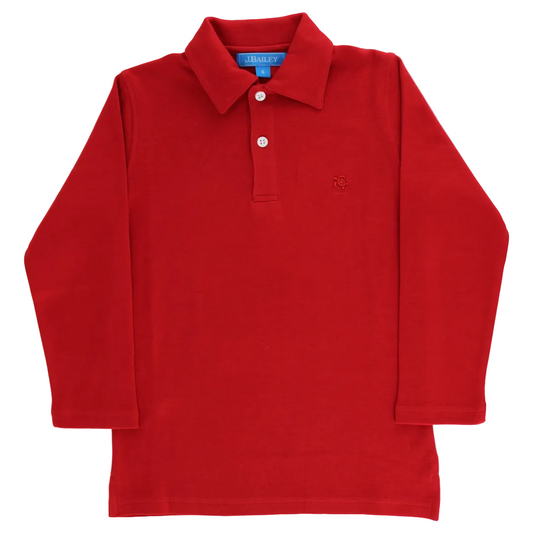 L/S Red Polo
