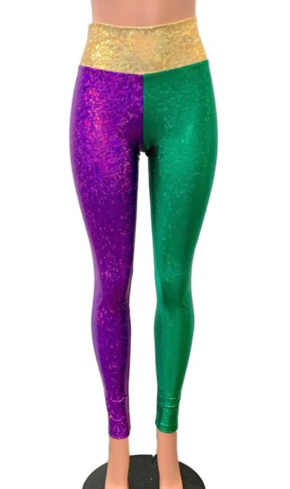 Mardi Gras leggings