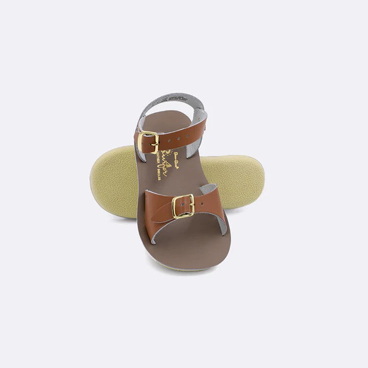 Tan surfer salt water sandals